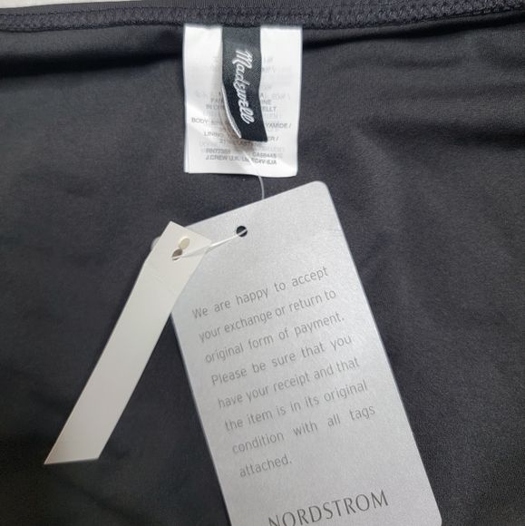 Madewell Second Wave Hipster Bikini Bottom In True Black NWT Size XL - Picture 7 of 12